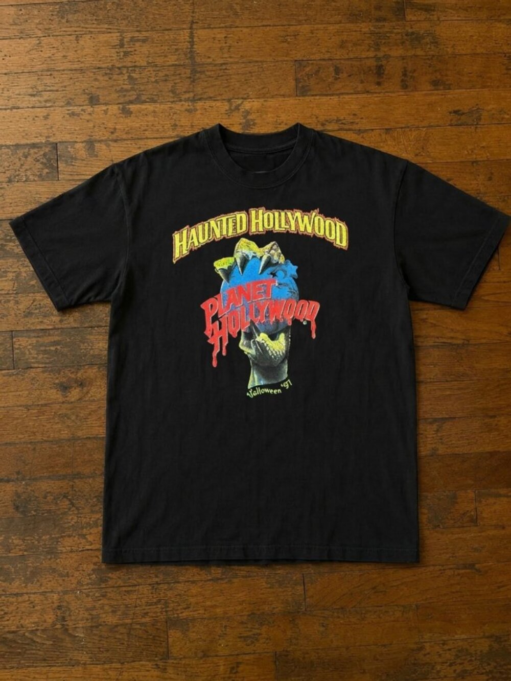90s Planet Hollywood Haunted Hollywood 1997 T‎-Shirt
